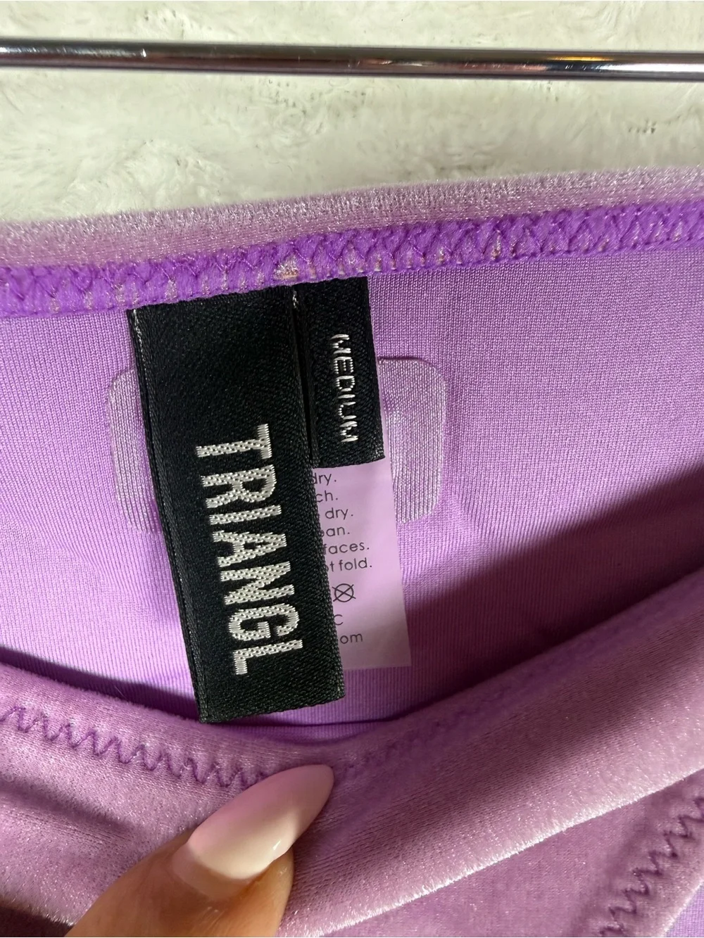 triangl swimwear Lavender Purple Bikini Set